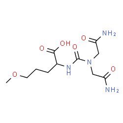 ChemSpider 2D Image | N-[Bis(2-amino-2-oxoethyl)carbamoyl]-5-methoxynorvaline | C11H20N4O6