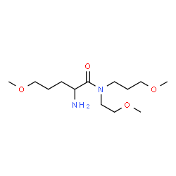 ChemSpider 2D Image | 5-Methoxy-N-(2-methoxyethyl)-N-(3-methoxypropyl)norvalinamide | C13H28N2O4