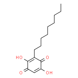 ChemSpider 2D Image | 2,5-Dihydroxy-3-nonyl-1,4-benzoquinone | C15H22O4