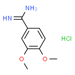 ChemSpider 2D Image | 3,4-DIMETHOXY-BENZAMIDINE HCL | C9H13ClN2O2