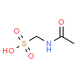 ChemSpider 2D Image | Acetamidomethanesulfonic acid | C3H7NO4S