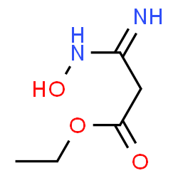 ChemSpider 2D Image | Ethyl 3-(hydroxyamino)-3-iminopropanoate | C5H10N2O3