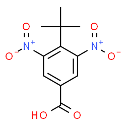 ChemSpider 2D Image | 4-(2-Methyl-2-propanyl)-3,5-dinitrobenzoic acid | C11H12N2O6