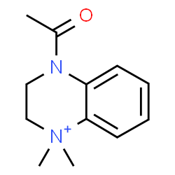ChemSpider 2D Image | 4-Acetyl-1,1-dimethyl-1,2,3,4-tetrahydroquinoxalin-1-ium | C12H17N2O