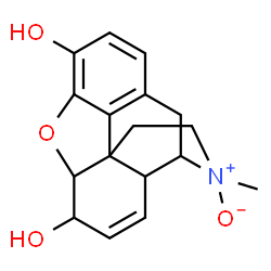 ChemSpider 2D Image | 4-Methyl-12-oxa-4-azapentacyclo[9.6.1.0~1,13~.0~5,17~.0~7,18~]octadeca-7(18),8,10,15-tetraene-10,14-diol 4-oxide | C17H19NO4