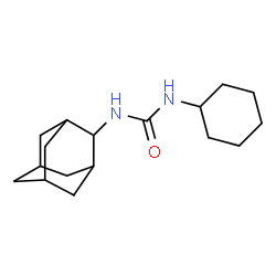 ChemSpider 2D Image | 1-Adamantan-2-yl-3-cyclohexylurea | C17H28N2O