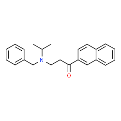 ChemSpider 2D Image | 3-[Benzyl(isopropyl)amino]-1-(2-naphthyl)-1-propanone | C23H25NO