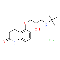 ChemSpider 2D Image | Carteolol HCl | C16H25ClN2O3