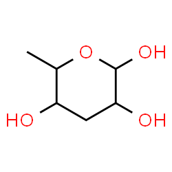 ChemSpider 2D Image | 3,6-Dideoxyhexopyranose | C6H12O4