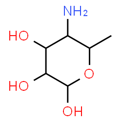 ChemSpider 2D Image | 4-Amino-4,6-dideoxyhexopyranose | C6H13NO4