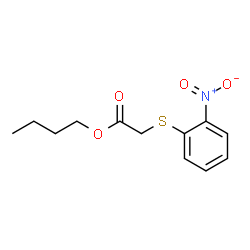 ChemSpider 2D Image | Butyl [(2-nitrophenyl)sulfanyl]acetate | C12H15NO4S