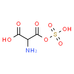 ChemSpider 2D Image | 2-Amino-3-oxo-3-(sulfooxy)propanoic acid | C3H5NO7S