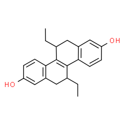 ChemSpider 2D Image | 5,11-Diethyl-5,6,11,12-tetrahydro-2,8-chrysenediol | C22H24O2