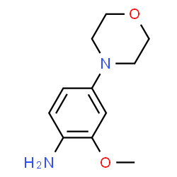 ChemSpider 2D Image | 2-Methoxy-4-(4-morpholinyl)aniline | C11H16N2O2