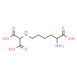 ChemSpider 2D Image | [(5-Amino-5-carboxypentyl)amino]malonic acid | C9H16N2O6