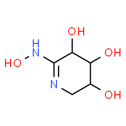 ChemSpider 2D Image | 6-(Hydroxyamino)-2,3,4,5-tetrahydro-3,4,5-pyridinetriol | C5H10N2O4