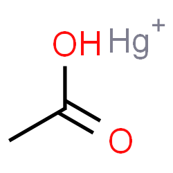 ChemSpider 2D Image | Acetic acid, mercury salt (1:1) | C2H4HgO2