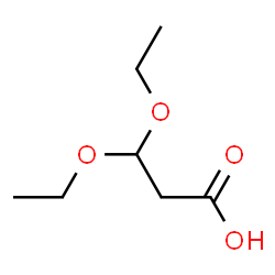 ChemSpider 2D Image | 3,3-Diethoxypropanoic acid | C7H14O4
