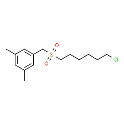 ChemSpider 2D Image | 1-{[(6-Chlorohexyl)sulfonyl]methyl}-3,5-dimethylbenzene | C15H23ClO2S