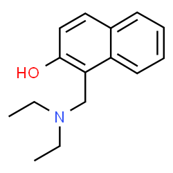 ChemSpider 2D Image | 1-[(Diethylamino)methyl]-2-naphthol | C15H19NO