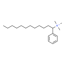 ChemSpider 2D Image | N,N,N-Trimethyl-1-phenyl-1-dodecanaminium | C21H38N
