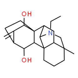 ChemSpider 2D Image | 21-Ethyl-4-methyl-7,20-cycloatid-16-ene-11,15-diol | C22H33NO2