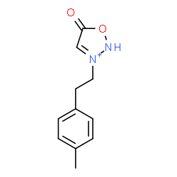 ChemSpider 2D Image | 3-[2-(4-Methylphenyl)ethyl]-5-oxo-2,5-dihydro-1,2,3-oxadiazol-3-ium | C11H13N2O2