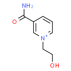 ChemSpider 2D Image | 3-Carbamoyl-1-(2-hydroxyethyl)pyridinium | C8H11N2O2