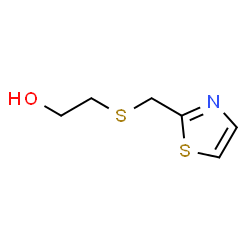 ChemSpider 2D Image | 2-[(1,3-Thiazol-2-ylmethyl)sulfanyl]ethanol | C6H9NOS2