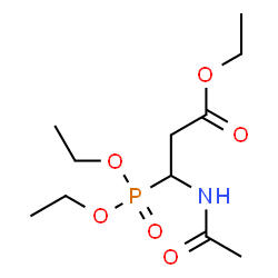 ChemSpider 2D Image | Ethyl 3-acetamido-3-(diethoxyphosphoryl)propanoate | C11H22NO6P