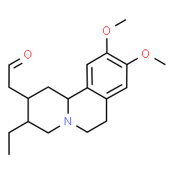 ChemSpider 2D Image | (3-Ethyl-9,10-dimethoxy-1,3,4,6,7,11b-hexahydro-2H-pyrido[2,1-a]isoquinolin-2-yl)acetaldehyde | C19H27NO3
