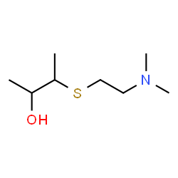 ChemSpider 2D Image | 3-{[2-(Dimethylamino)ethyl]sulfanyl}-2-butanol | C8H19NOS