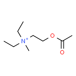 ChemSpider 2D Image | 2-Acetoxy-N,N-diethyl-N-methylethanaminium | C9H20NO2