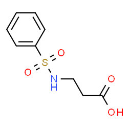 ChemSpider 2D Image | N-(Phenylsulfonyl)-beta-alanine | C9H11NO4S