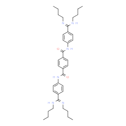 ChemSpider 2D Image | N,N'-Bis[4-(N,N'-dibutylcarbamimidoyl)phenyl]terephthalamide | C38H52N6O2