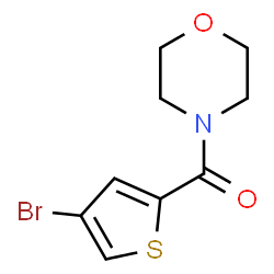 ChemSpider 2D Image | (4-Bromo-2-thienyl)(4-morpholinyl)methanone | C9H10BrNO2S