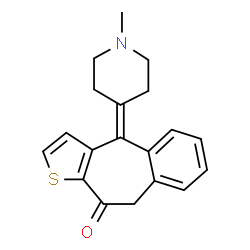 ChemSpider 2D Image | Ketotifen | C19H19NOS