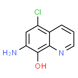 ChemSpider 2D Image | 7-Amino-5-chloro-8-quinolinol | C9H7ClN2O