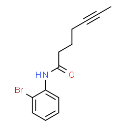 ChemSpider 2D Image | N-(2-Bromophenyl)-5-heptynamide | C13H14BrNO