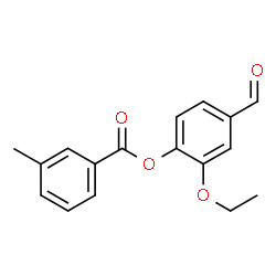 ChemSpider 2D Image | 2-Ethoxy-4-formylphenyl 3-methylbenzoate | C17H16O4