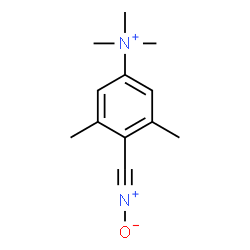 ChemSpider 2D Image | N,N,N,3,5-Pentamethyl-4-[(oxido-lambda~5~-azanylidyne)methyl]anilinium | C12H17N2O