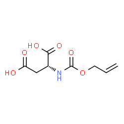 ChemSpider 2D Image | N-[(Allyloxy)carbonyl]-D-aspartic acid | C8H11NO6