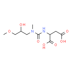 ChemSpider 2D Image | N-[(2-Hydroxy-3-methoxypropyl)(methyl)carbamoyl]aspartic acid | C10H18N2O7