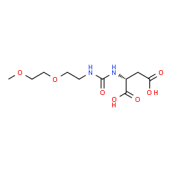 ChemSpider 2D Image | N-{[2-(2-Methoxyethoxy)ethyl]carbamoyl}-D-aspartic acid | C10H18N2O7