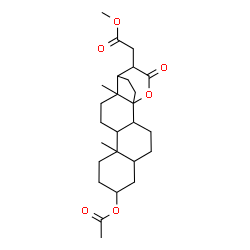 ChemSpider 2D Image | Methyl (3-acetoxy-21-oxo-14,21-epoxypregnan-20-yl)acetate | C26H38O6