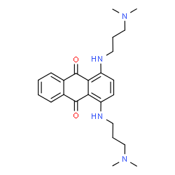 ChemSpider 2D Image | 1,4-Bis{[3-(dimethylamino)propyl]amino}-9,10-anthraquinone | C24H32N4O2
