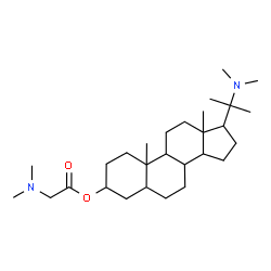 ChemSpider 2D Image | 20-(Dimethylamino)-20-methylpregnan-3-yl N,N-dimethylglycinate | C28H50N2O2