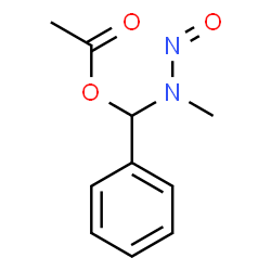 ChemSpider 2D Image | [Methyl(nitroso)amino](phenyl)methyl acetate | C10H12N2O3