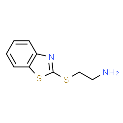 ChemSpider 2D Image | 2-(1,3-benzothiazol-2-ylthio)ethylamine | C9H10N2S2