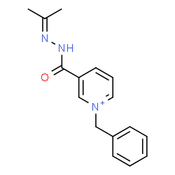 ChemSpider 2D Image | 1-Benzyl-3-[(2-isopropylidenehydrazino)carbonyl]pyridinium | C16H18N3O